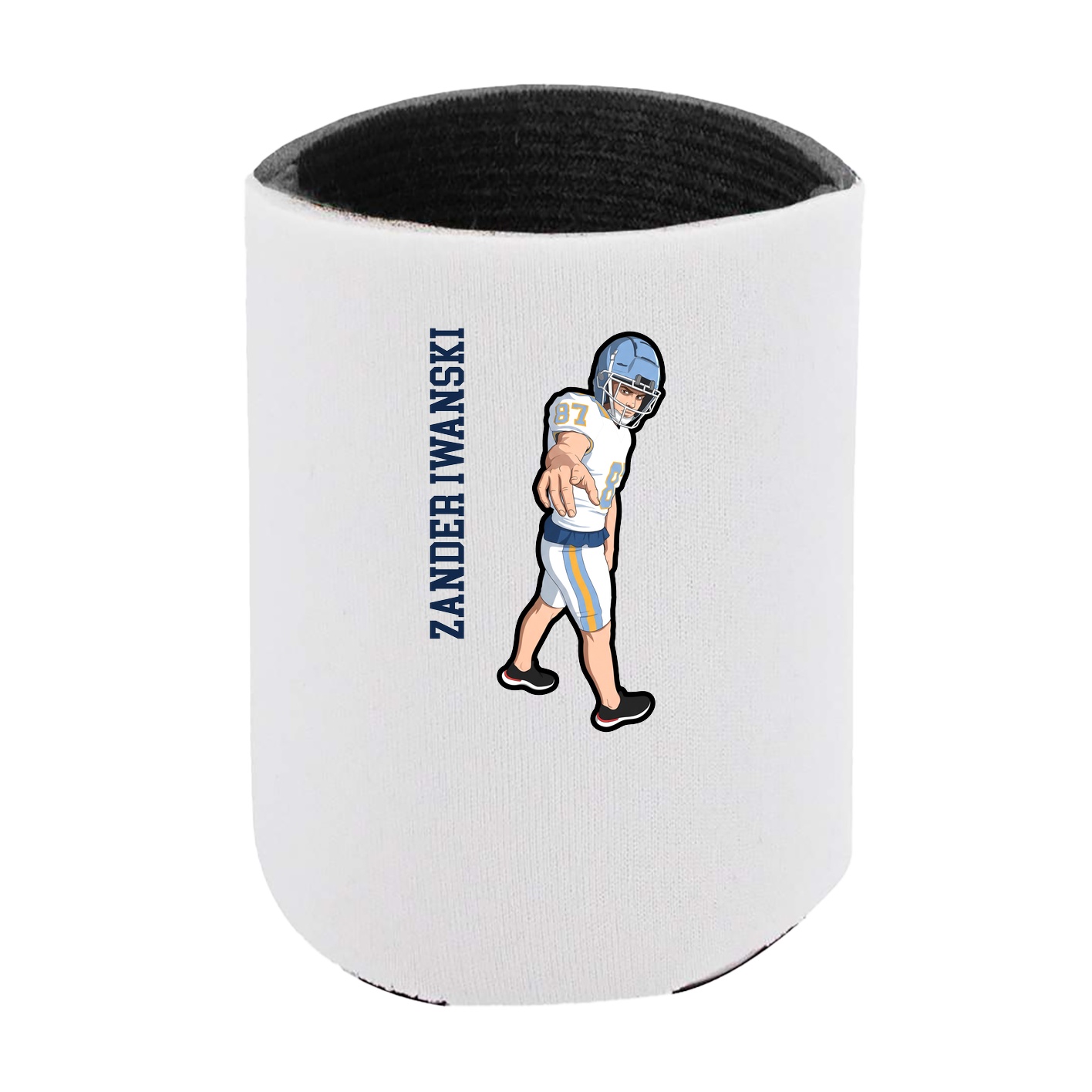 Can Holder — Name Vertical in White