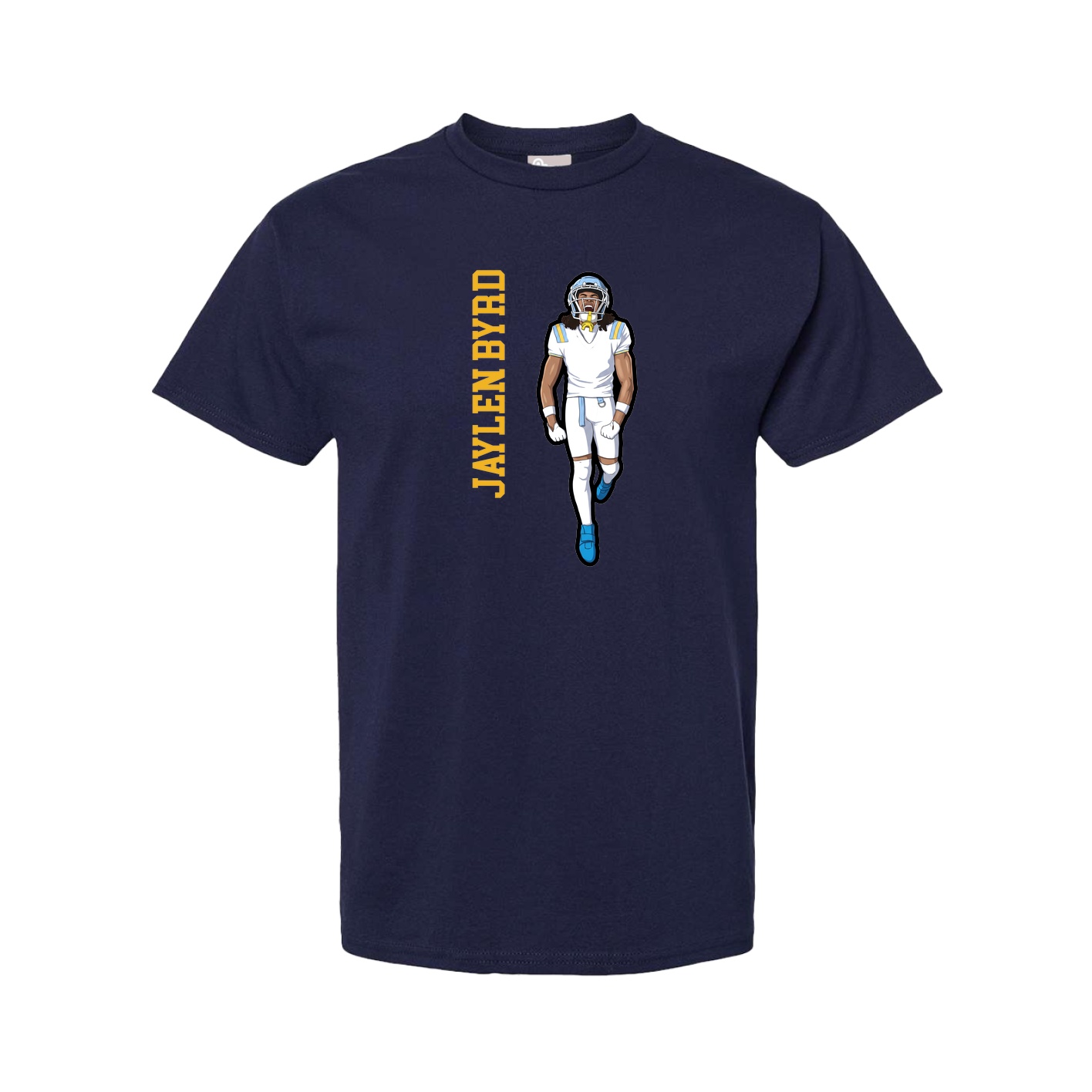 Tee — Name Vertical in Navy