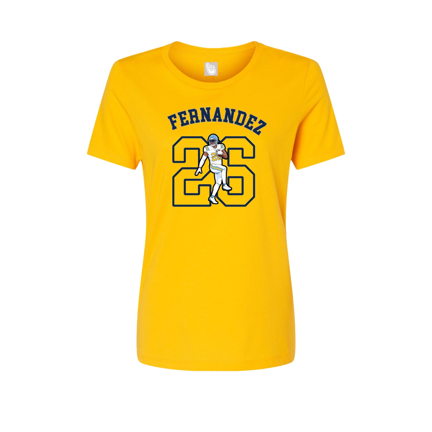 Fitted Women's Tee — Shirsey Arch in Gold