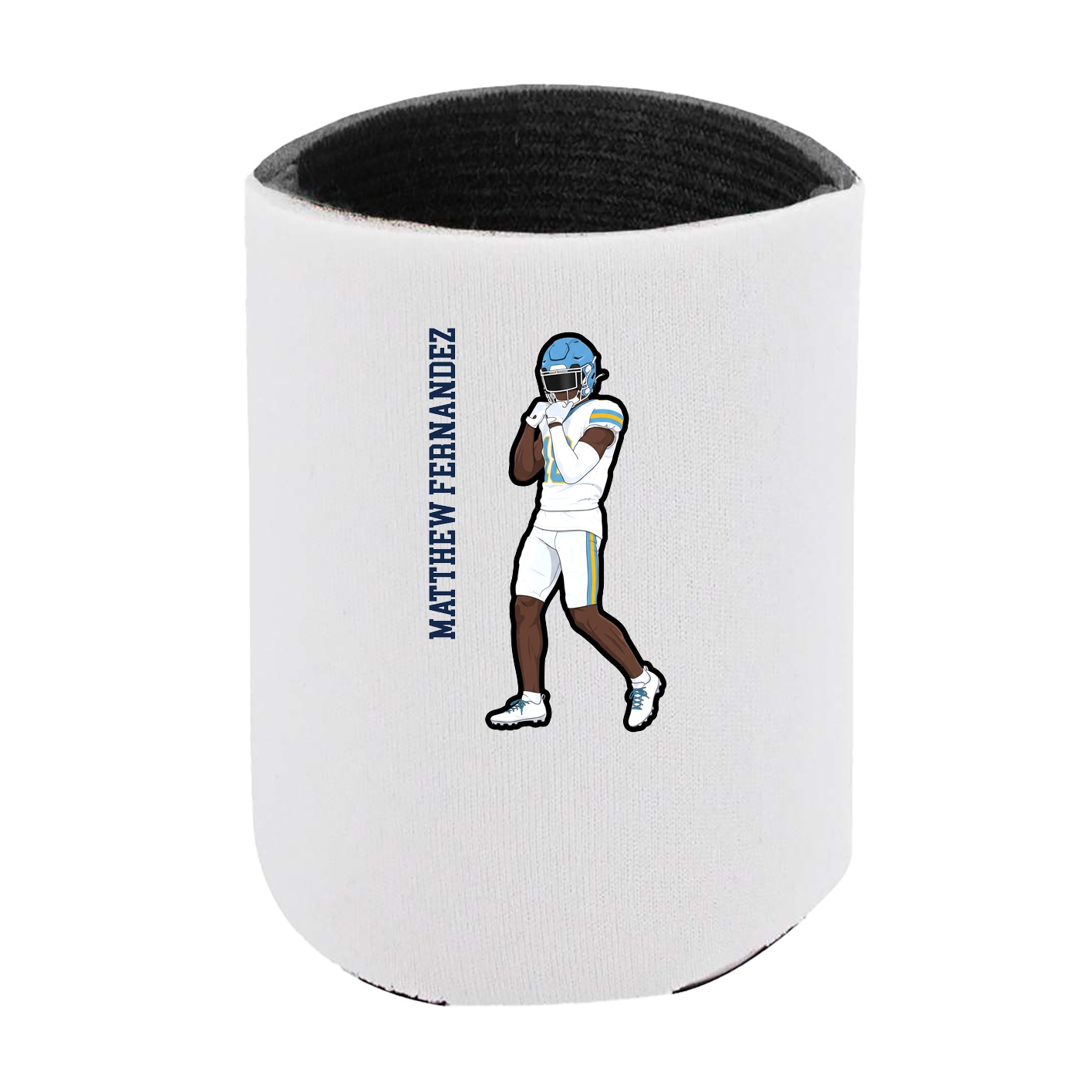 Can Holder — Name Vertical in White