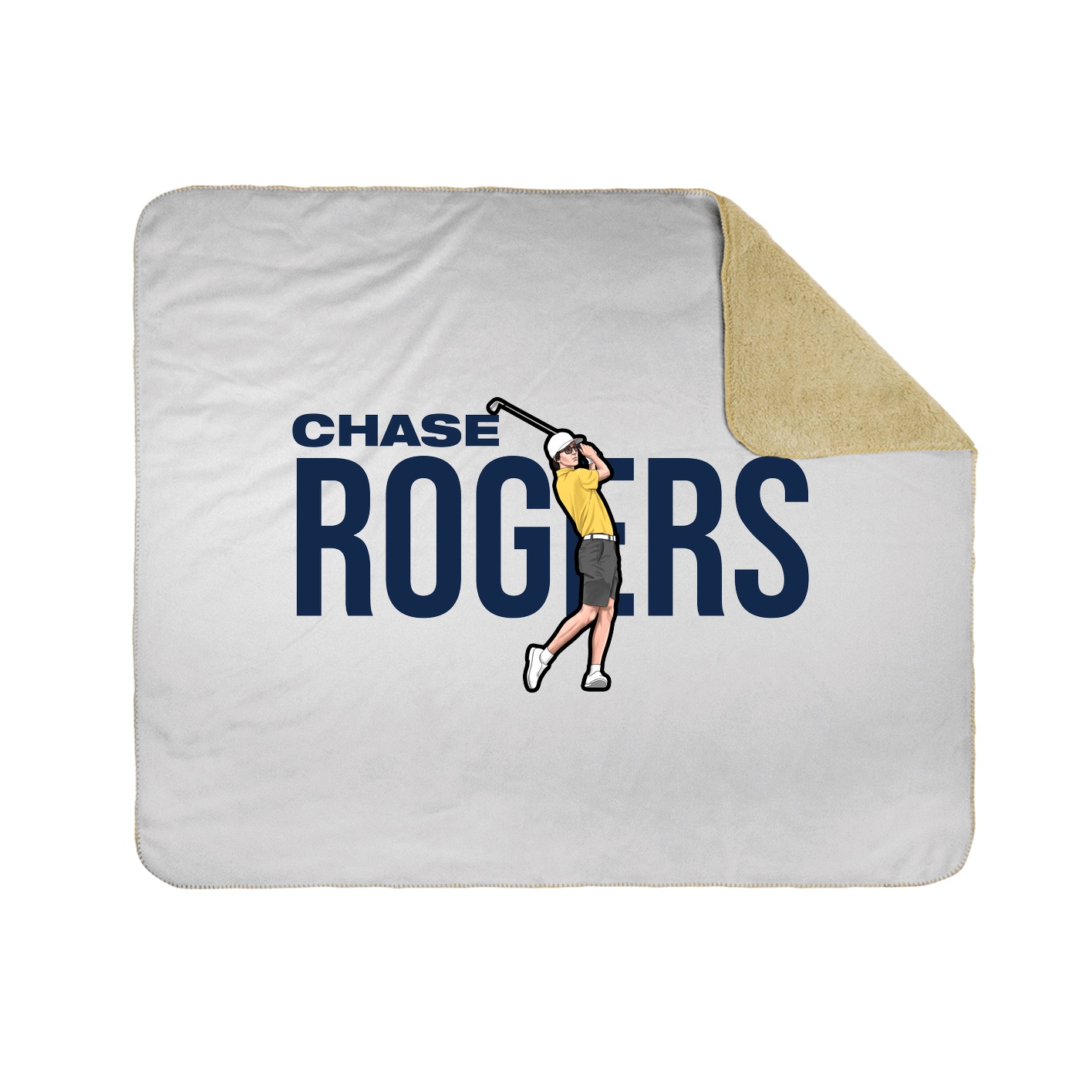 Throw Blanket — Player Name in White
