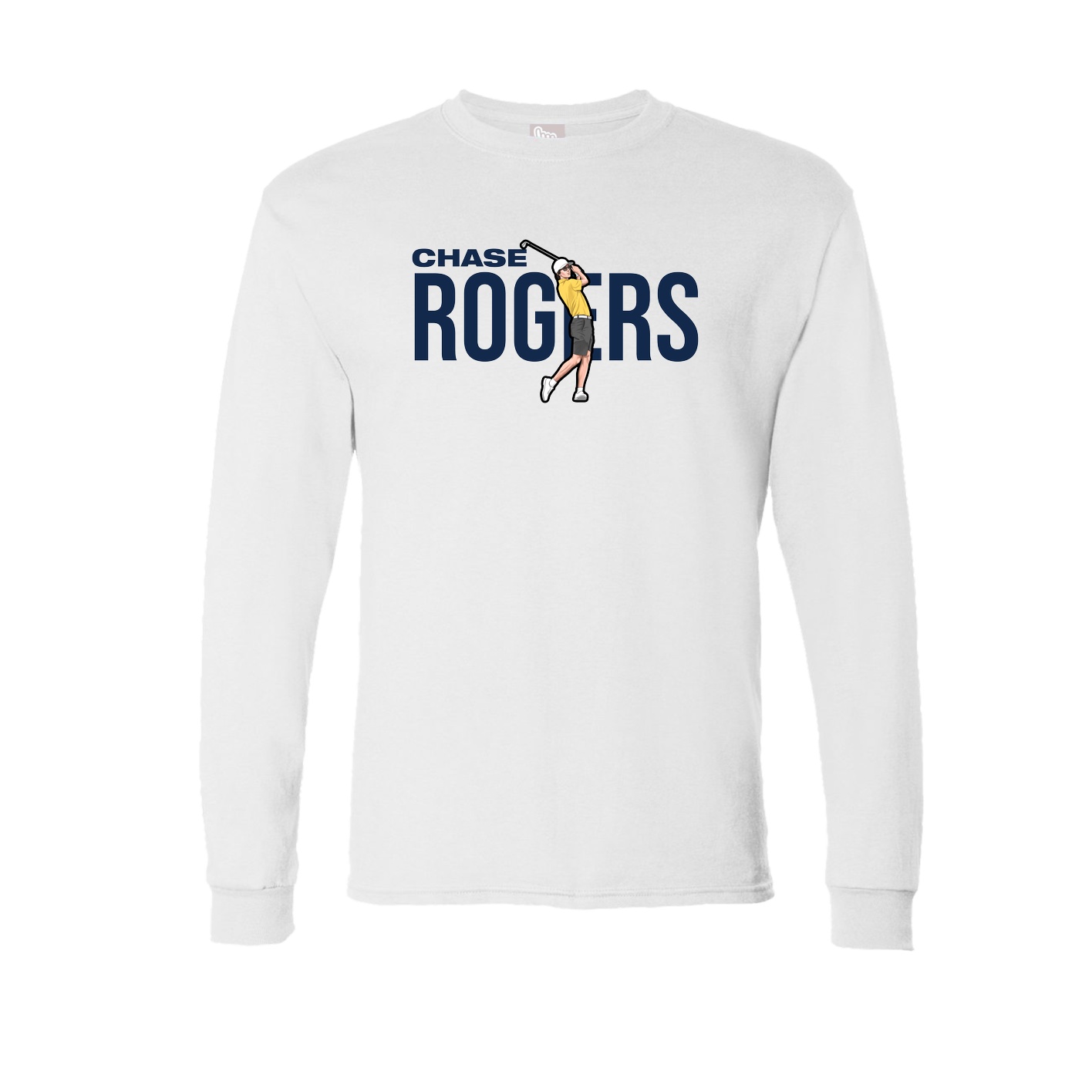 Long Sleeve Tee — Player Name in White