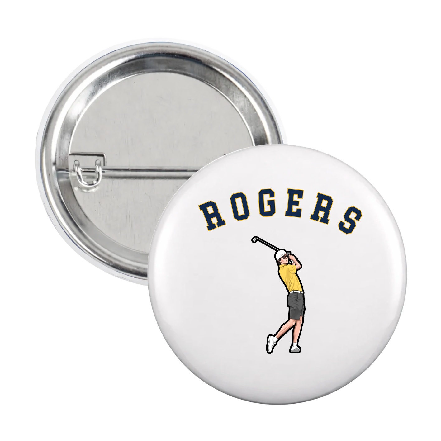 Game Day Button — Shirsey Arch in White