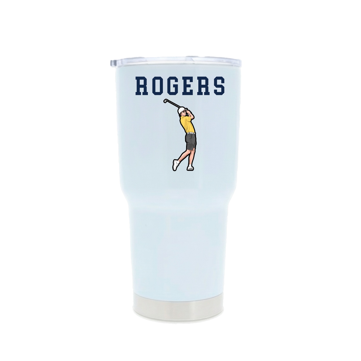 30oz Stainless Steel Tumbler — Shirsey in White