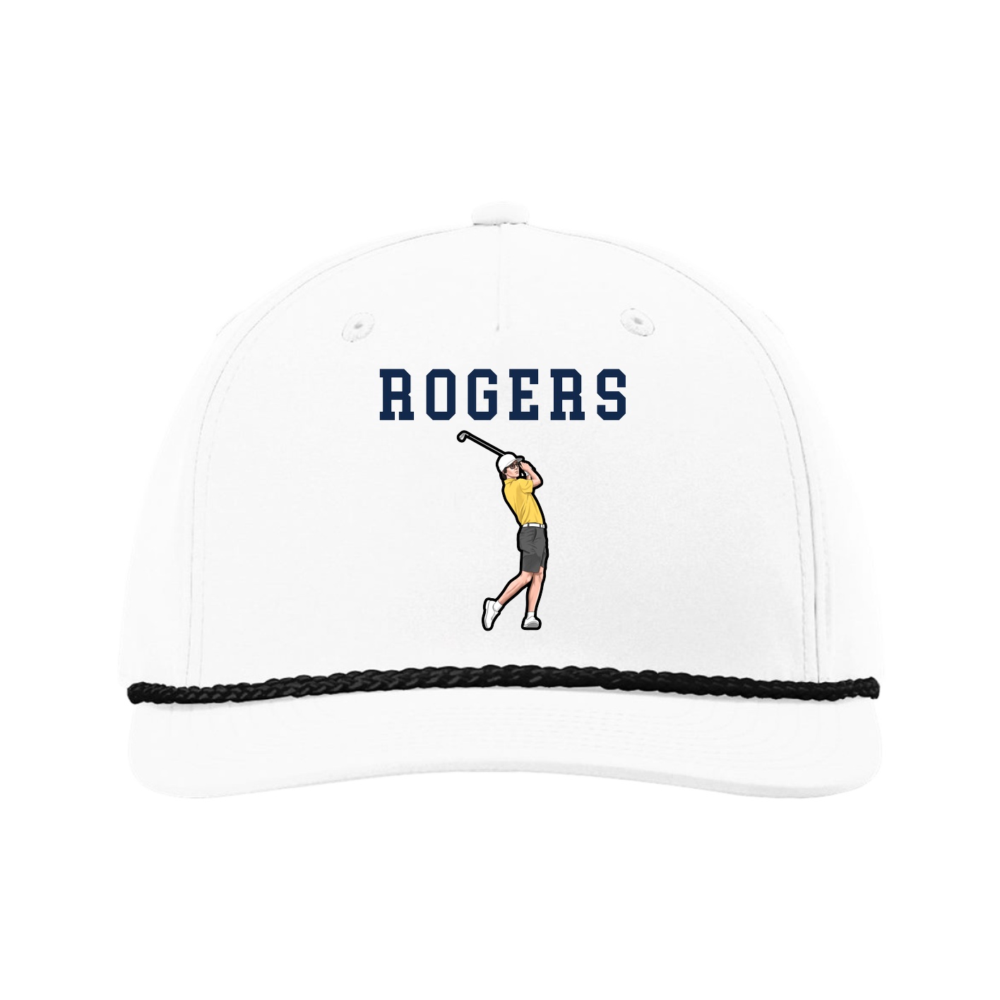 Five-Panel Classic Rope Cap — Shirsey in White