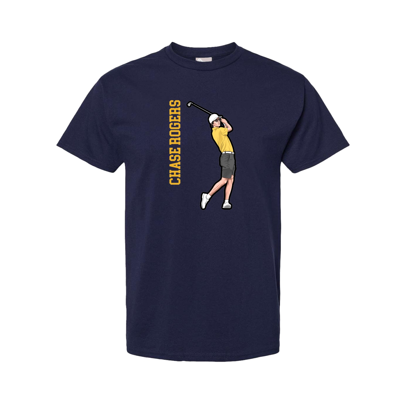 Youth Tee — Name Vertical in Navy