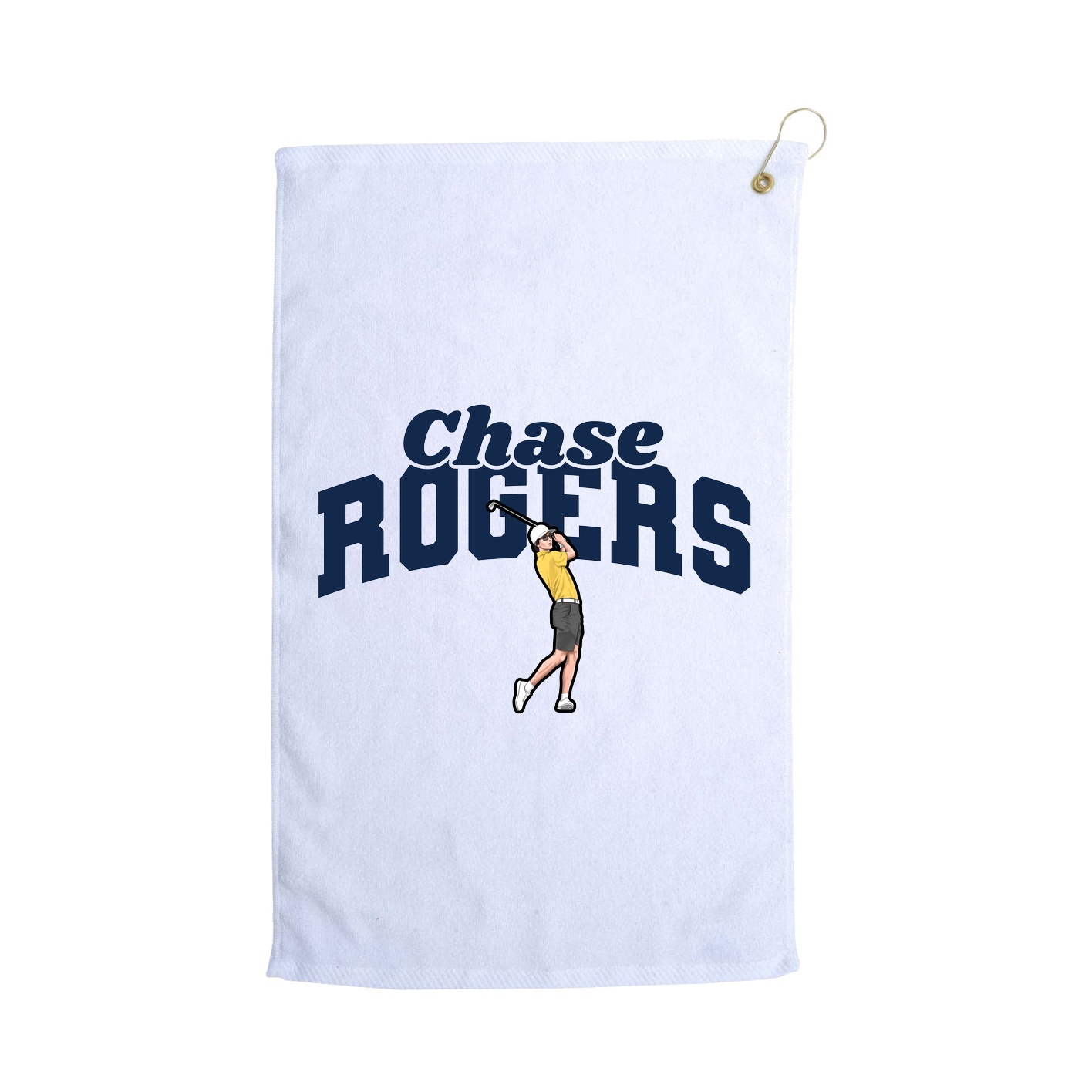 Golf Towel — Signature Arch in White