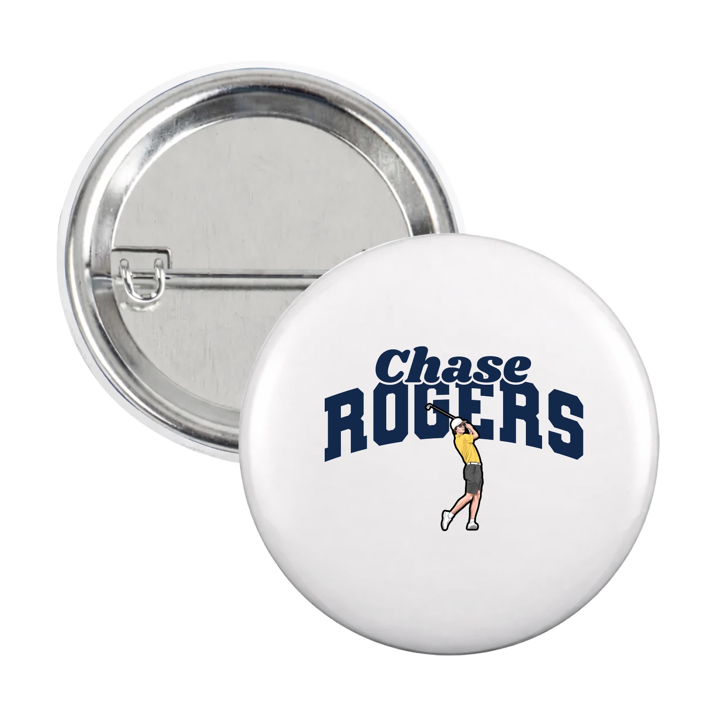 Game Day Button — Signature Arch in White