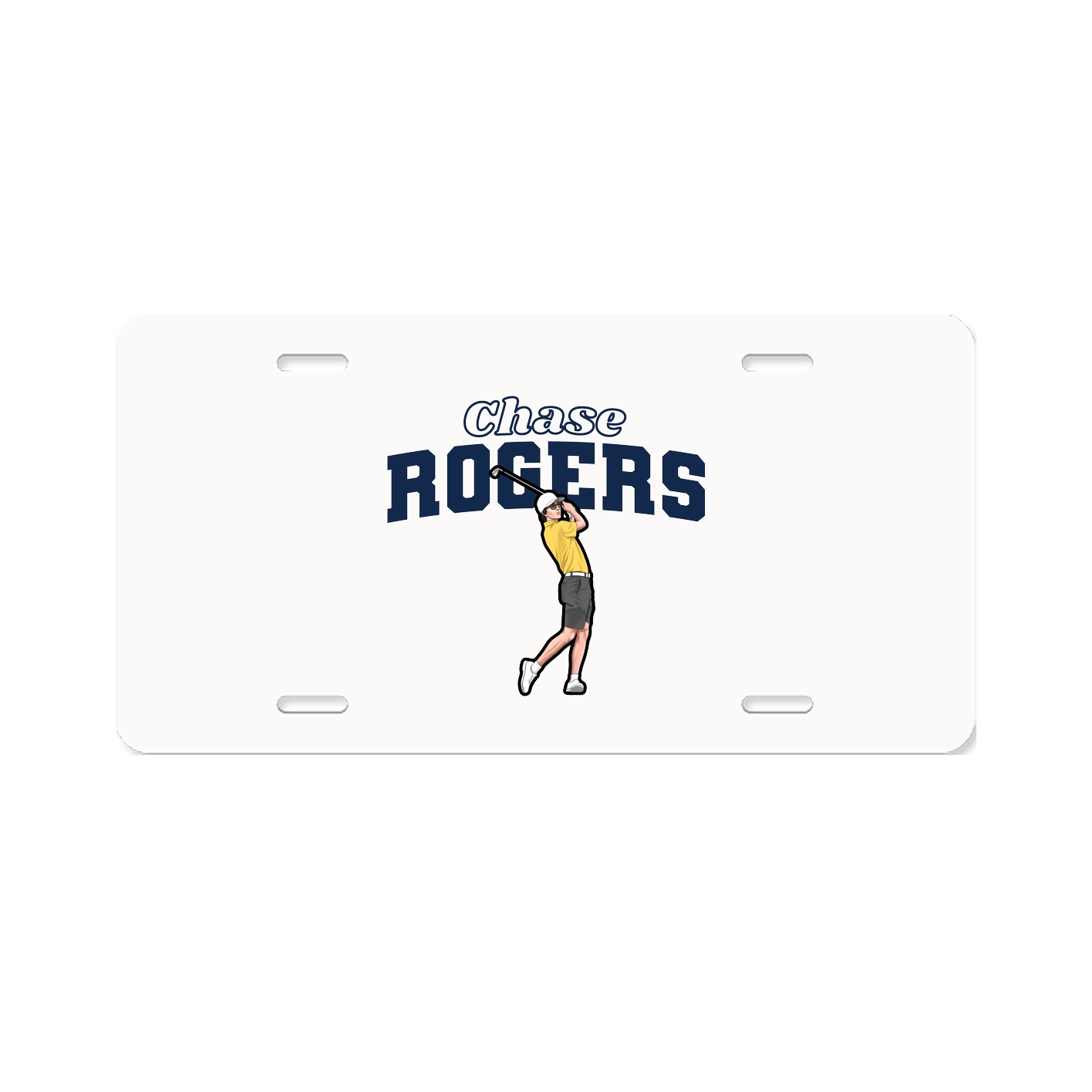License Plate — Name Arch in Classic