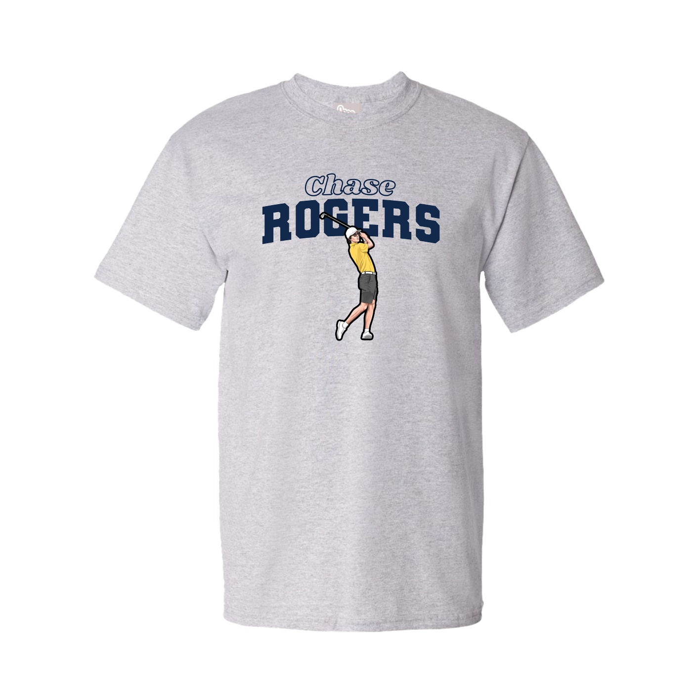 Youth Tee — Name Arch in Grey