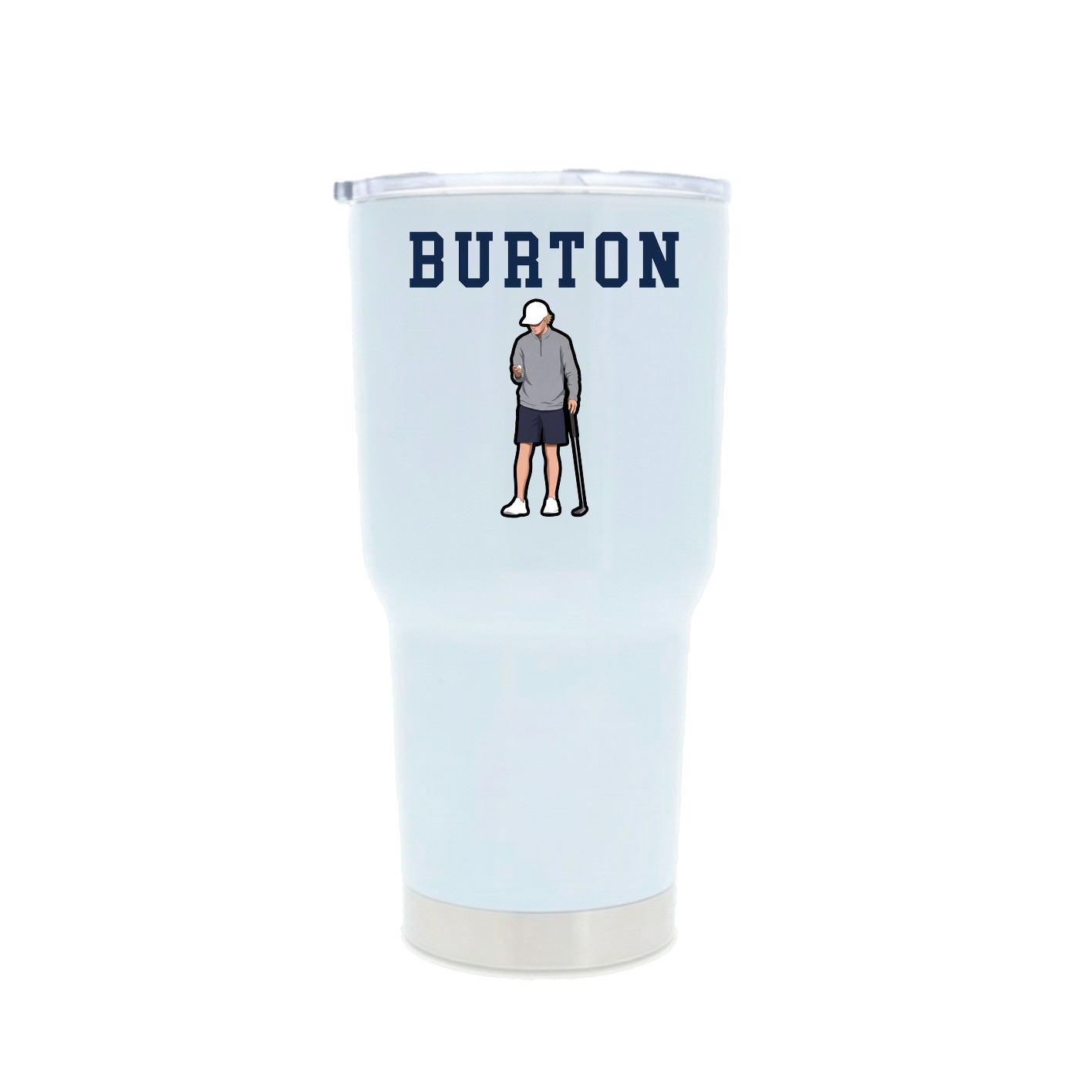 30oz Stainless Steel Tumbler — Shirsey in White