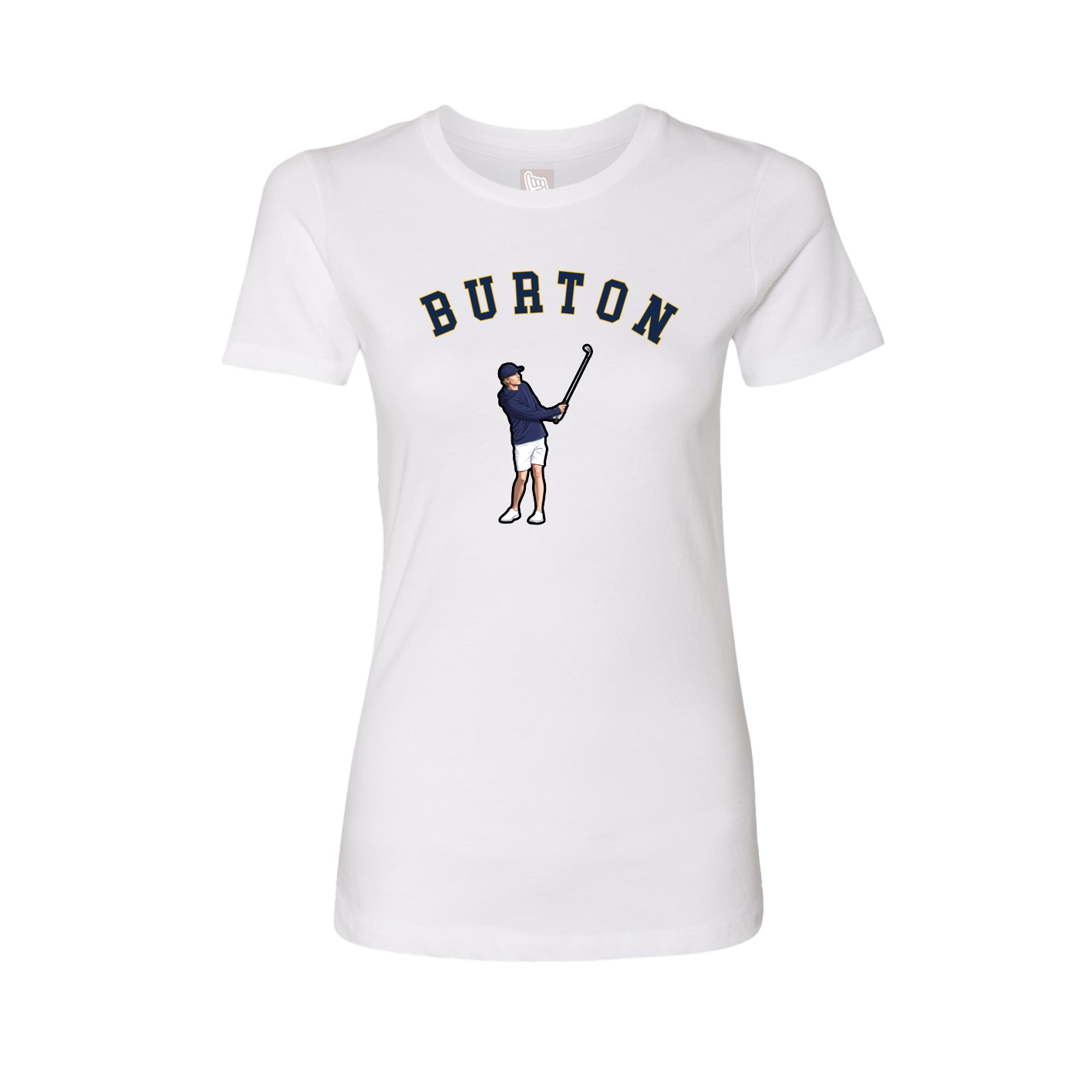 Fitted Women's Tee — Shirsey Arch in White