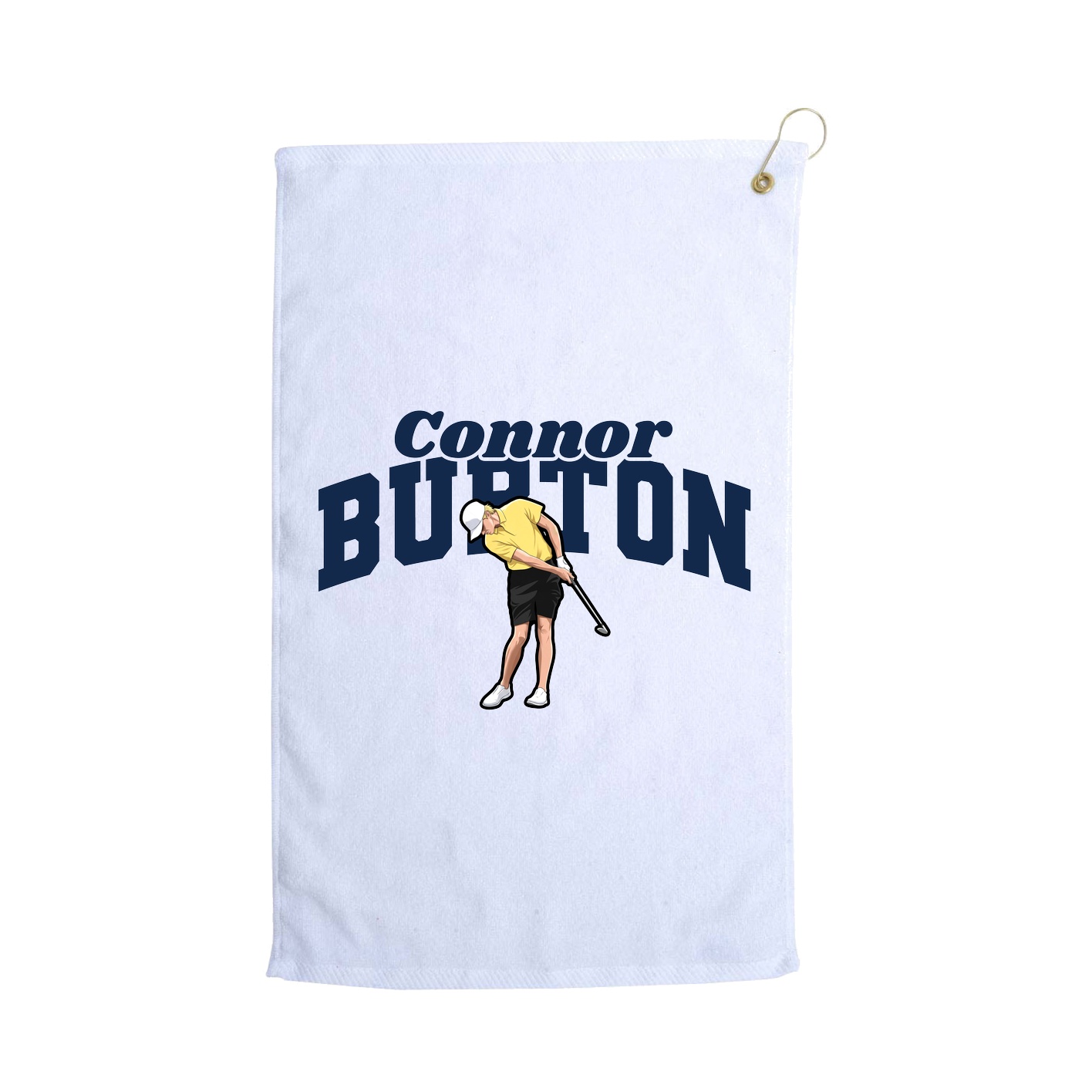Golf Towel — Signature Arch in White