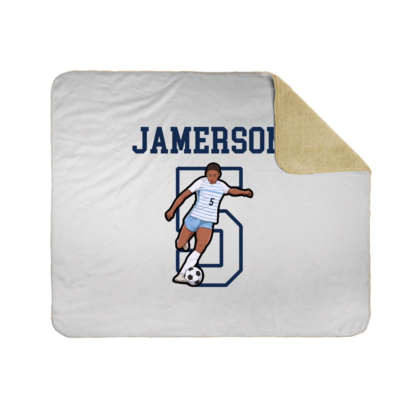 Throw Blanket — Shirsey in White