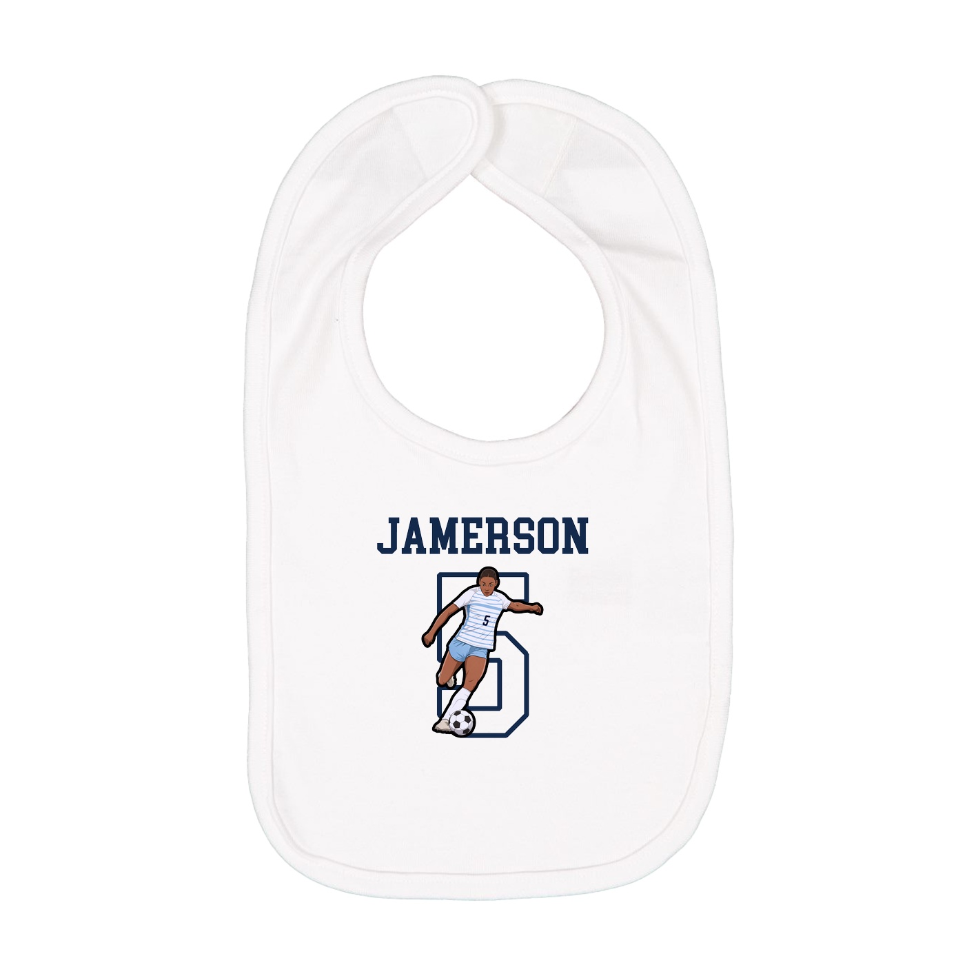 Infant Bib — Shirsey in White