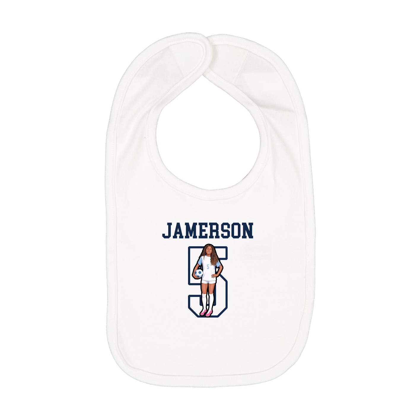 Infant Bib — Shirsey in White
