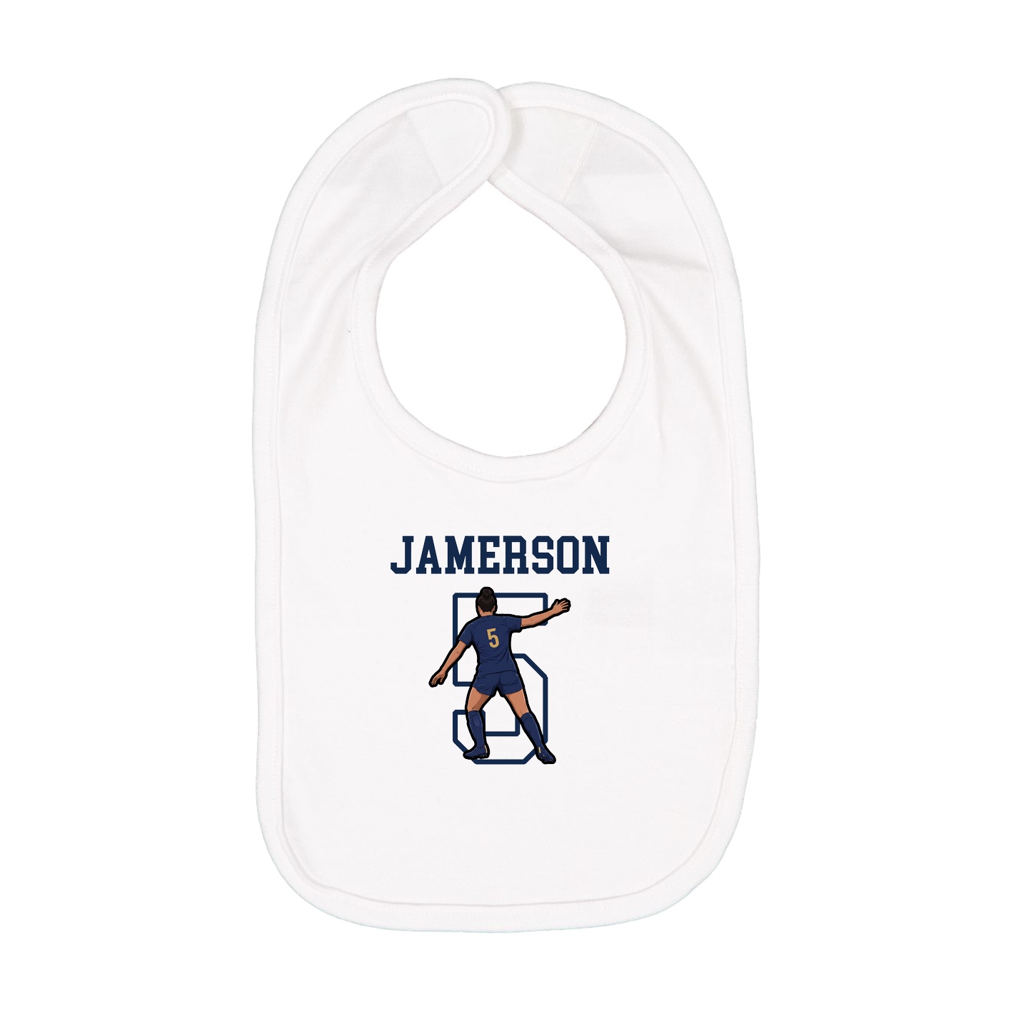 Infant Bib — Shirsey in White