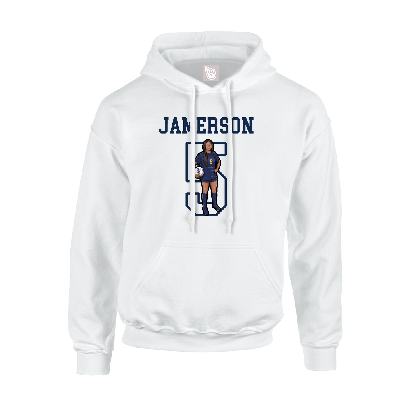 Hoodie — Shirsey in White