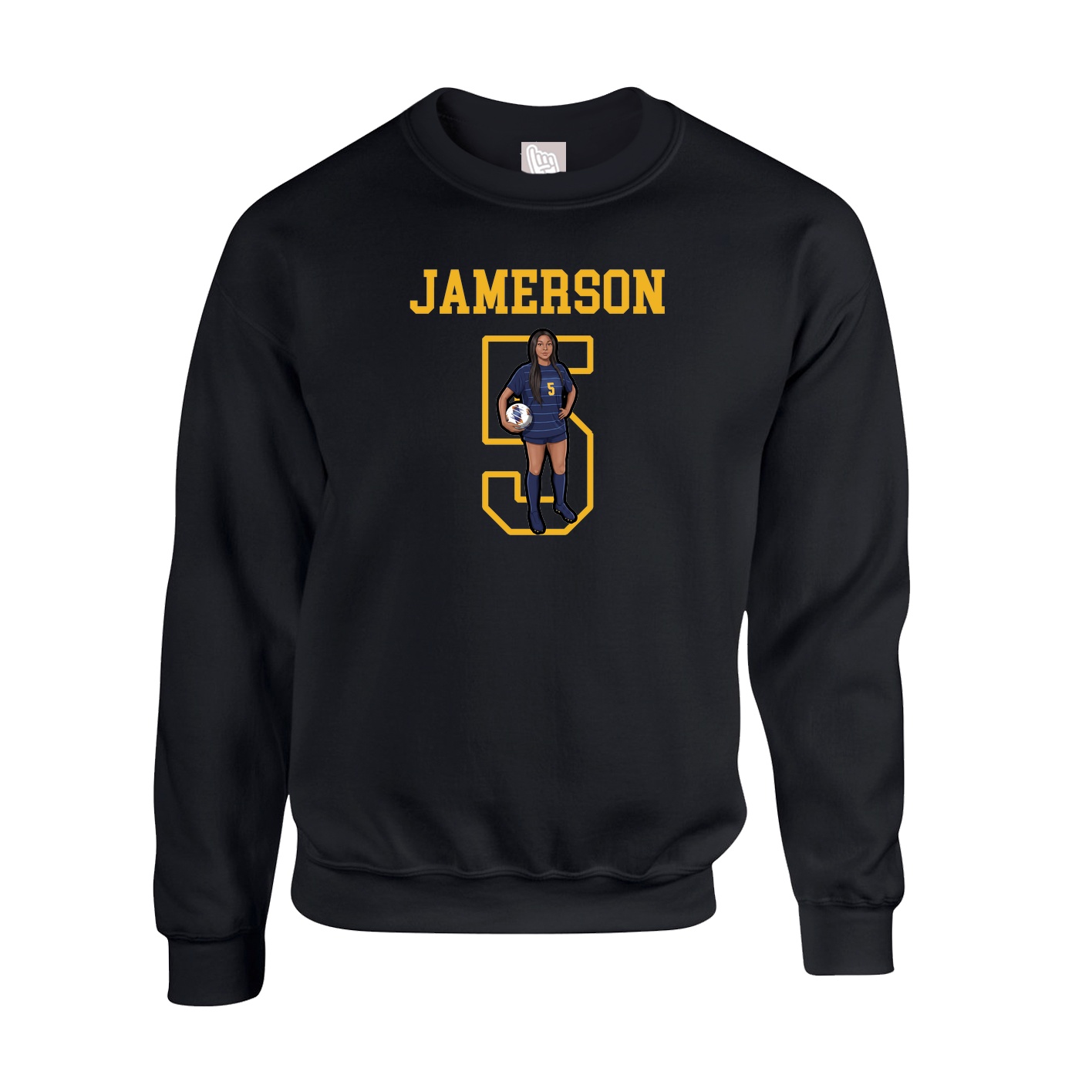 Fleece Crew — Shirsey in Black