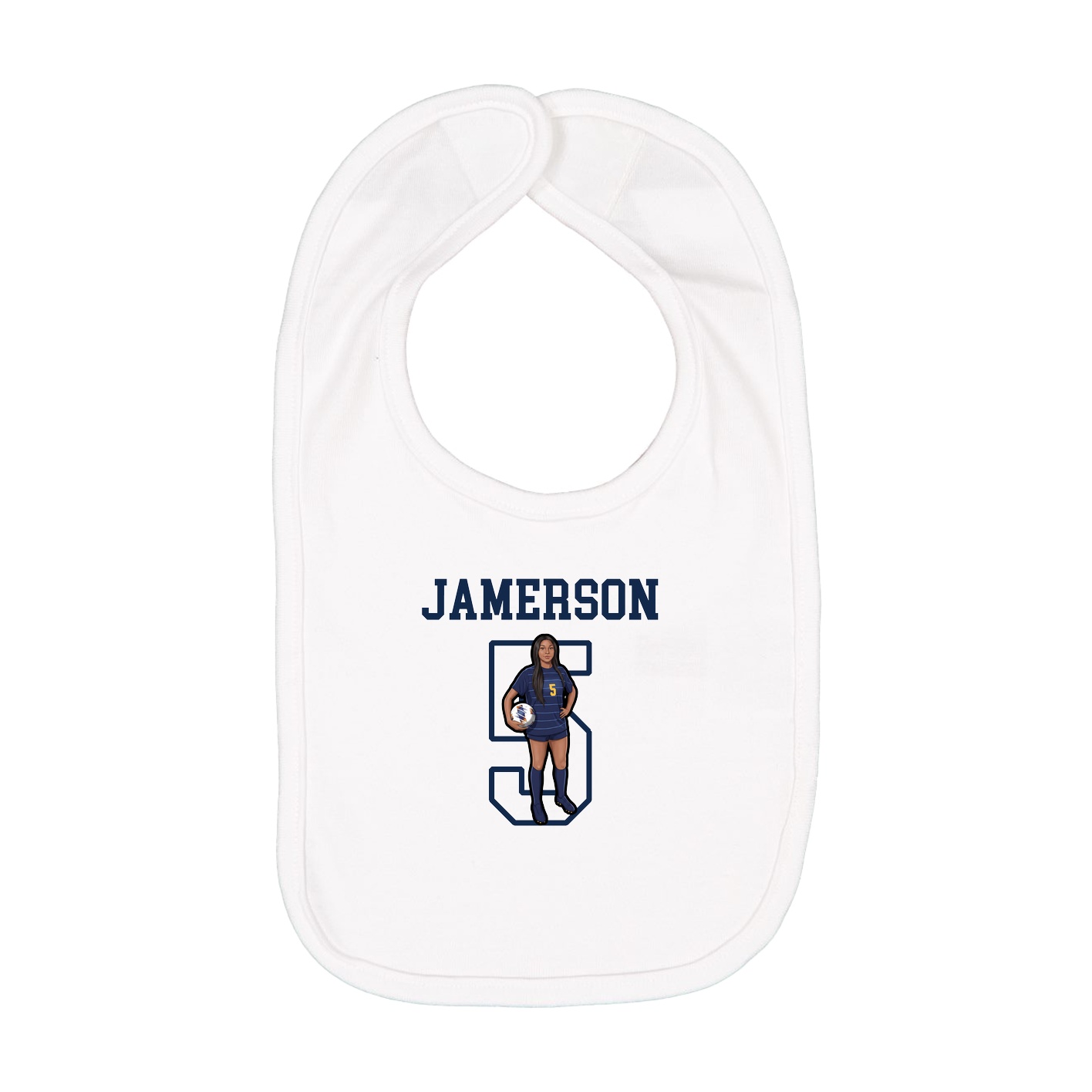 Infant Bib — Shirsey in White