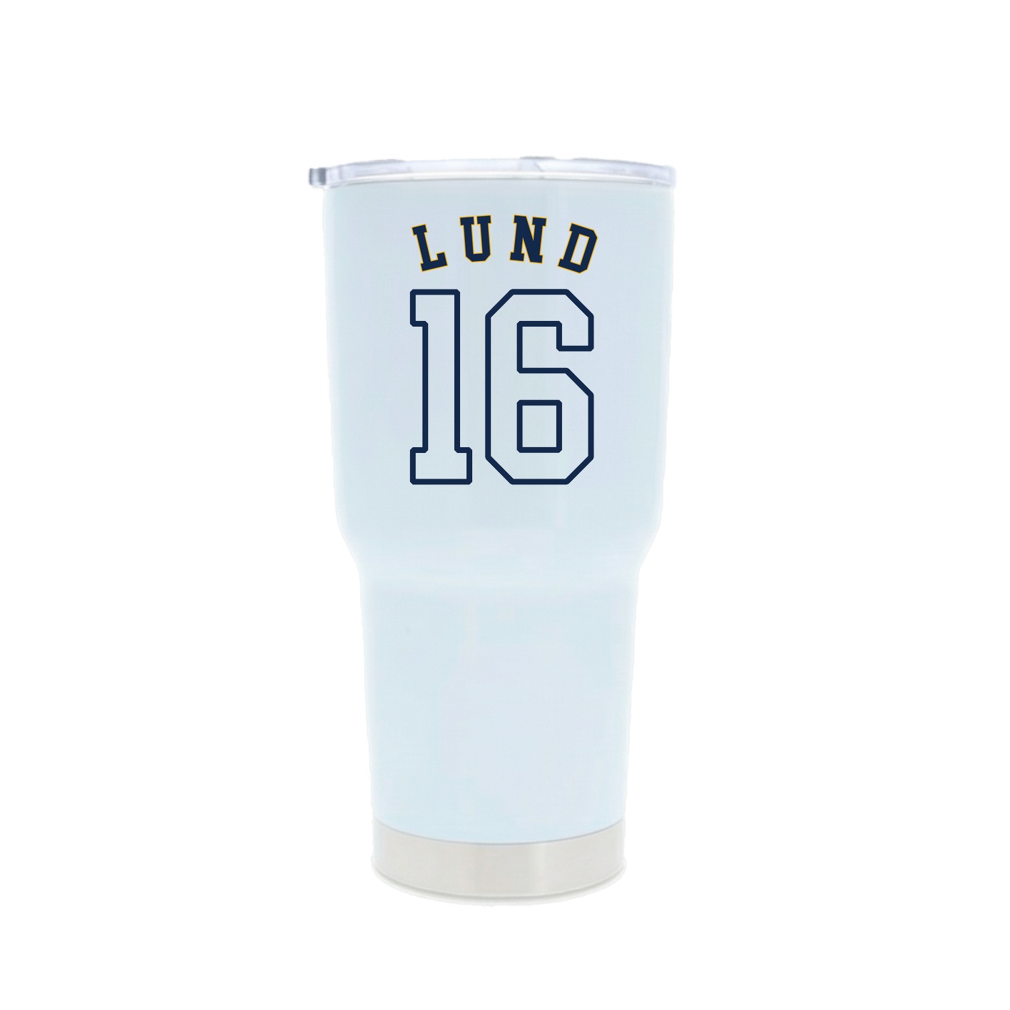 30oz Stainless Steel Tumbler — Shirsey Arch in White