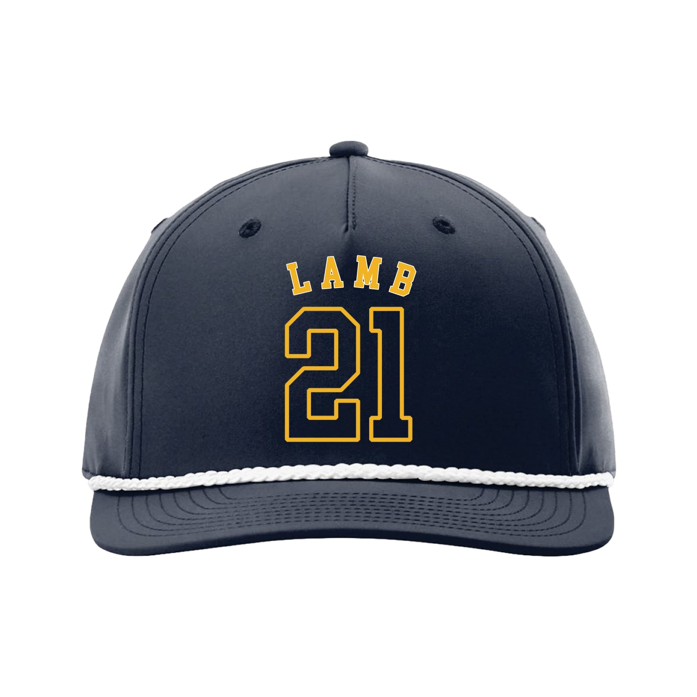 Five-Panel Classic Rope Cap — Shirsey Arch in Navy