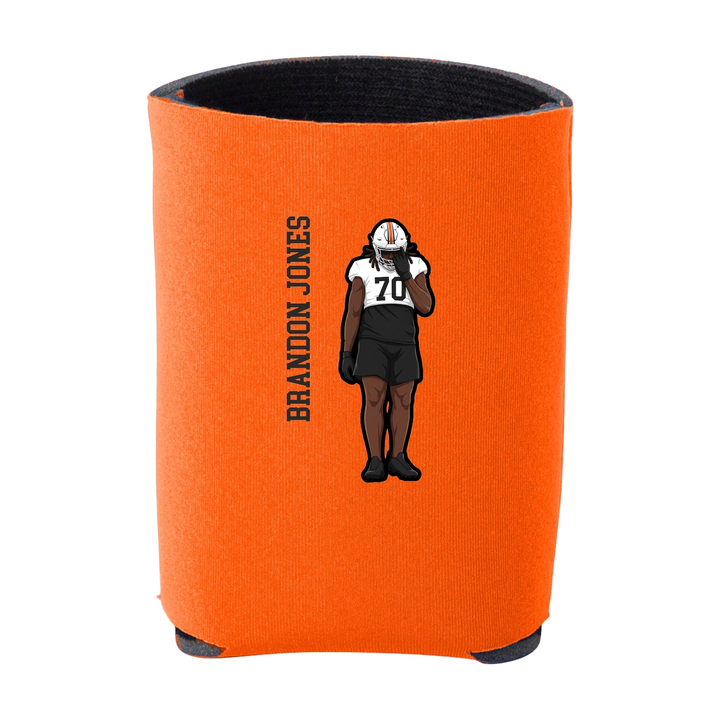 Can Holder — Name Vertical in Orange