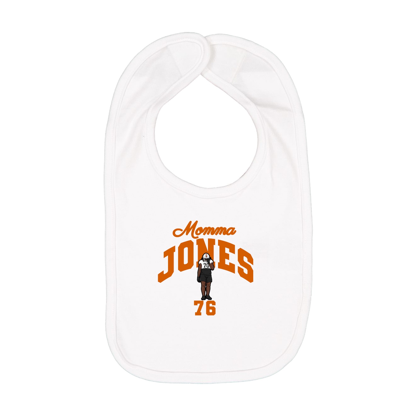 Infant Bib — Mothers Day Arch in White