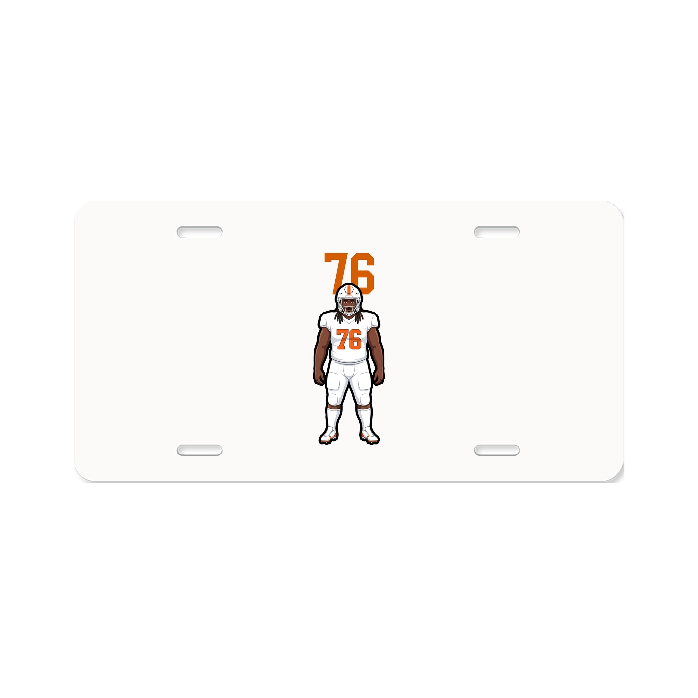 License Plate — Number Top in Classic