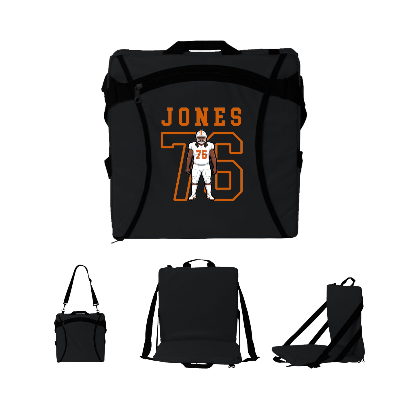 Folding Stadium Seat — Shirsey in Black