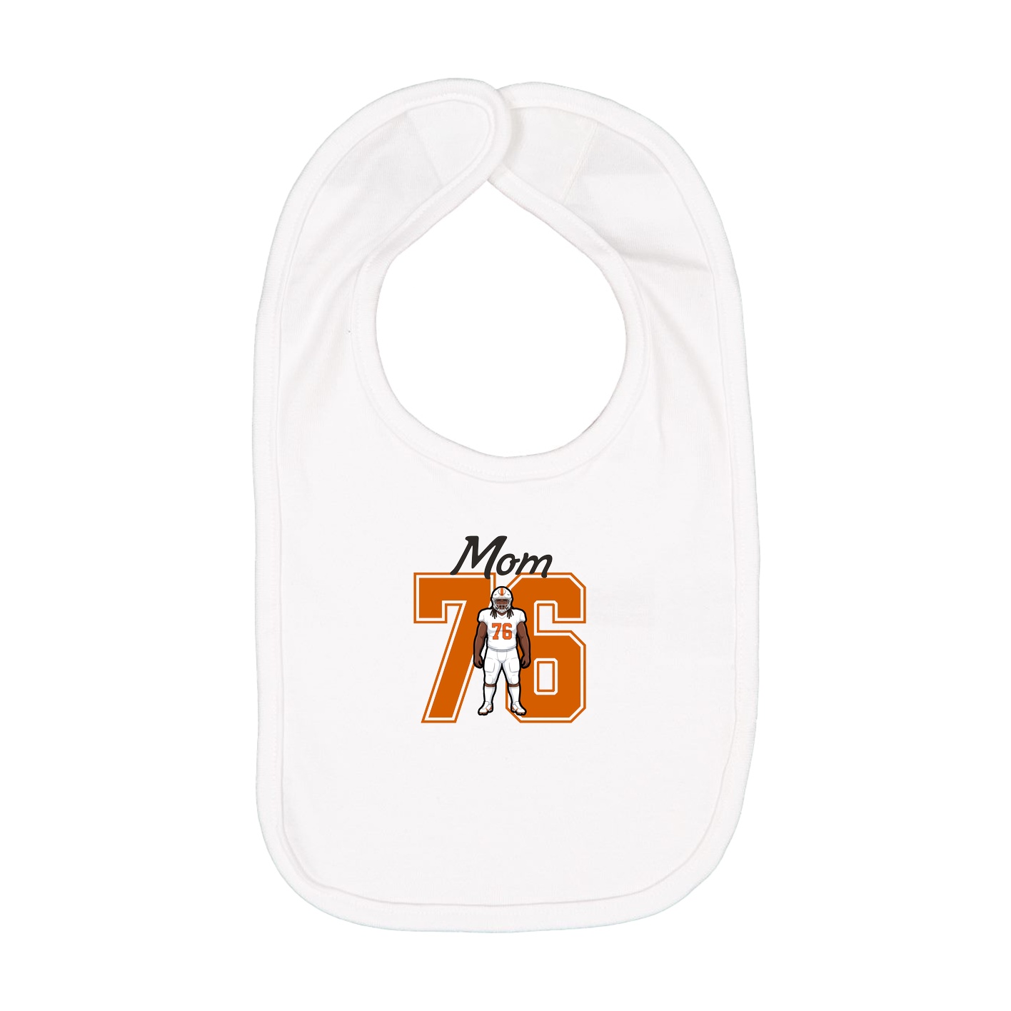 Infant Bib — Mothers Day Shirsey in White