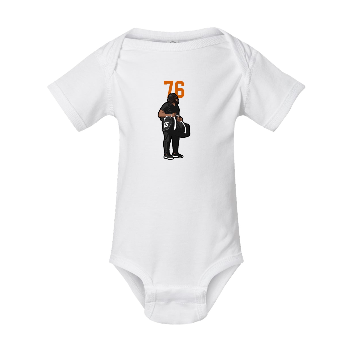 Baby Onesie — Number Top in White