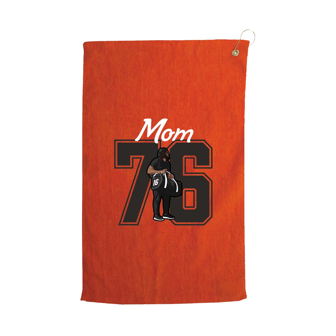 Golf Towel — Mothers Day Shirsey in Orange