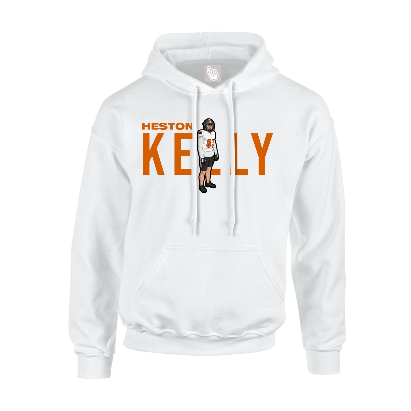Youth Hoodie — Player Name in White