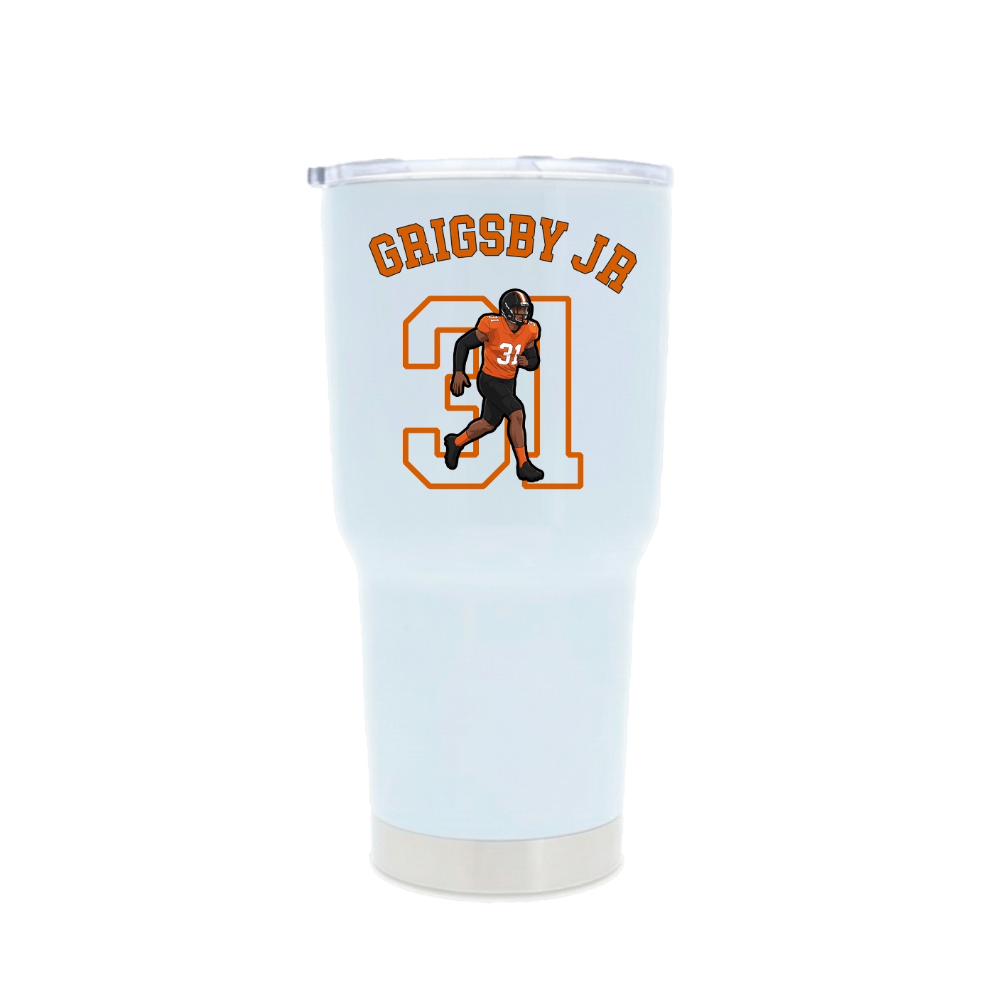 30oz Stainless Steel Tumbler — Shirsey Arch in White