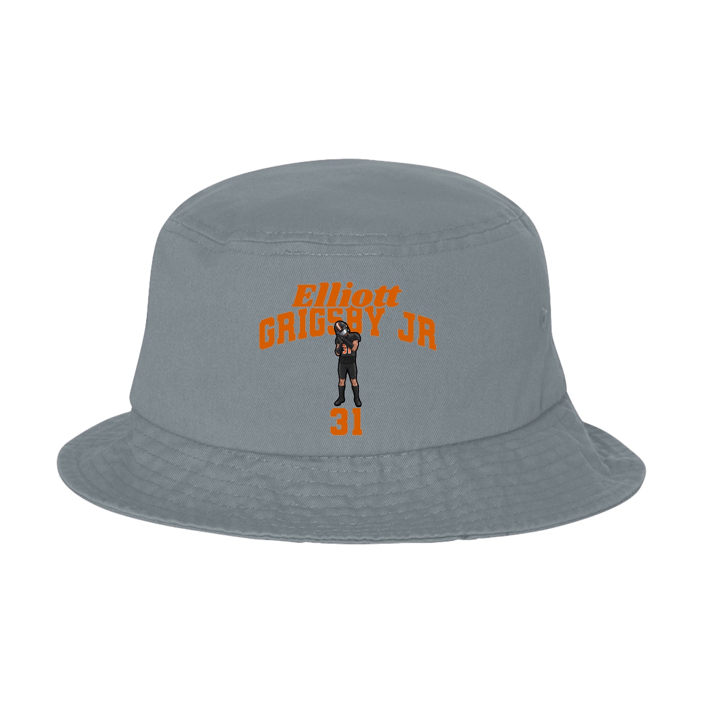 Bucket Cap — Signature Arch in Grey