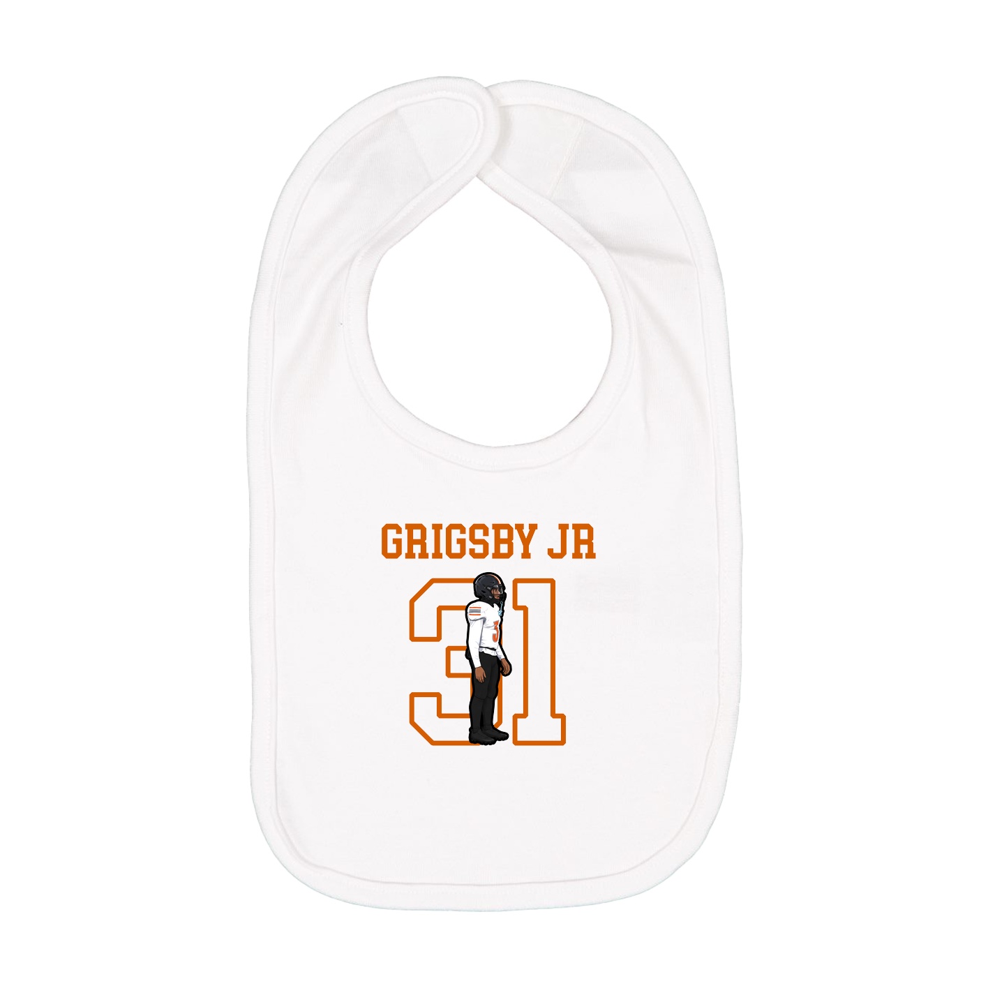 Infant Bib — Shirsey in White