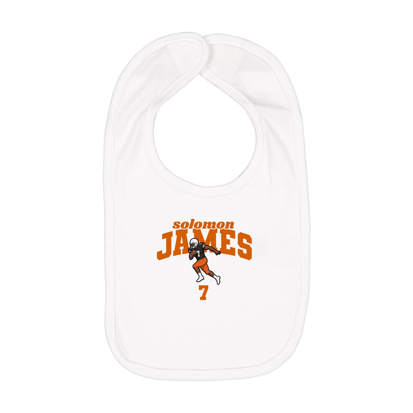 Infant Bib — Signature Arch in White