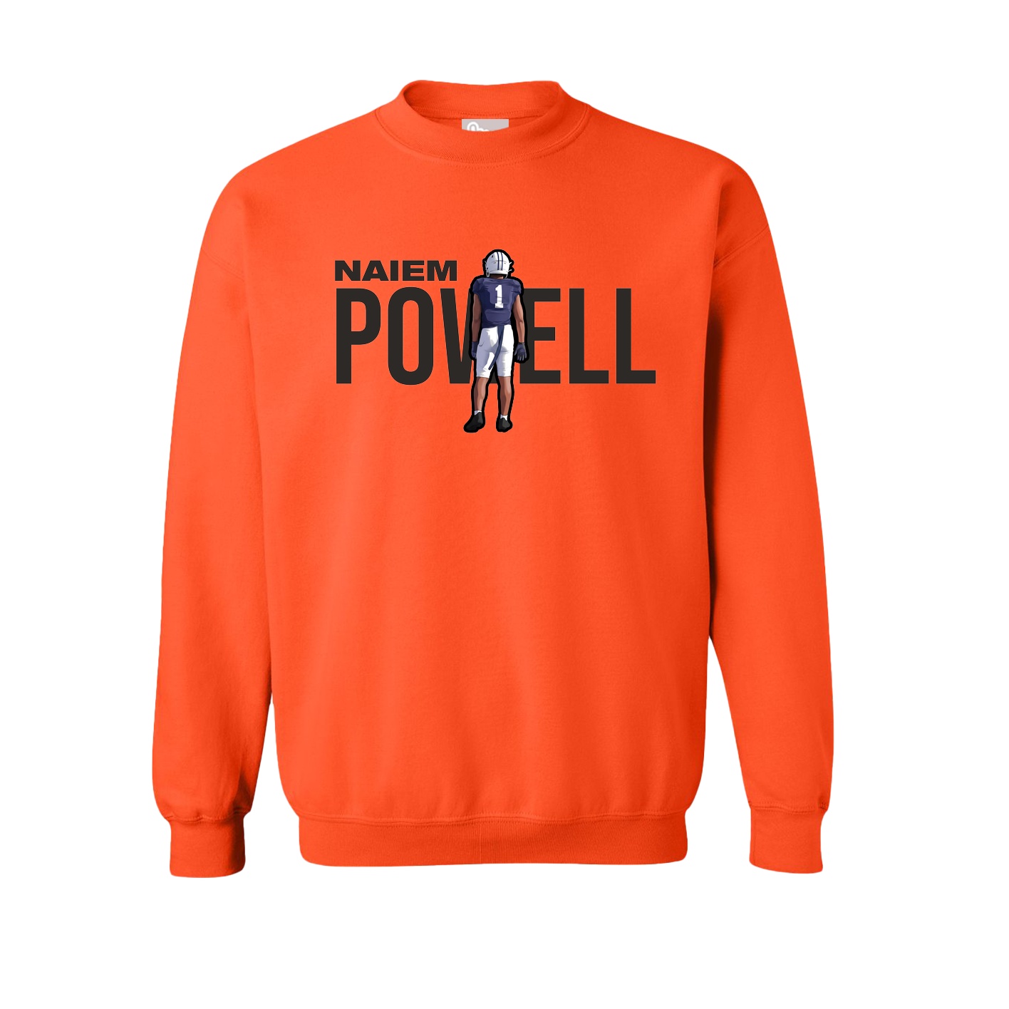 Fleece Crew — Player Name in Orange