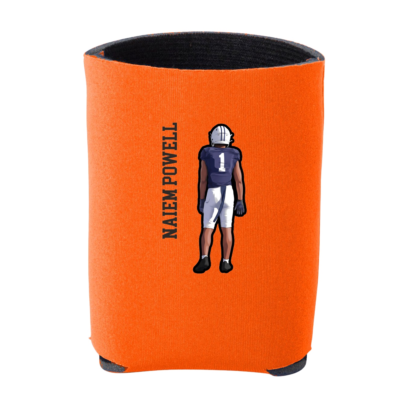 Can Holder — Name Vertical in Orange