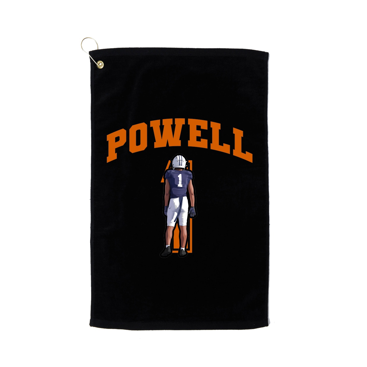Golf Towel — Number in Black