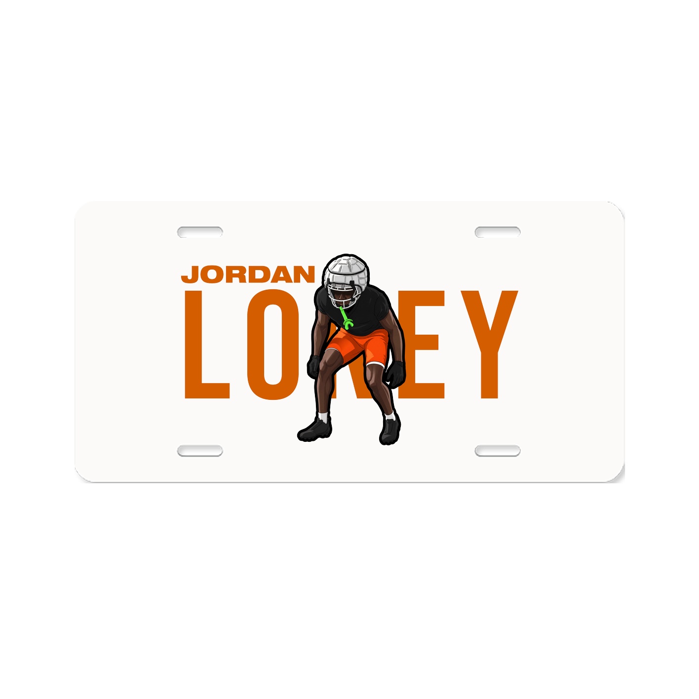 License Plate — Player Name in Classic