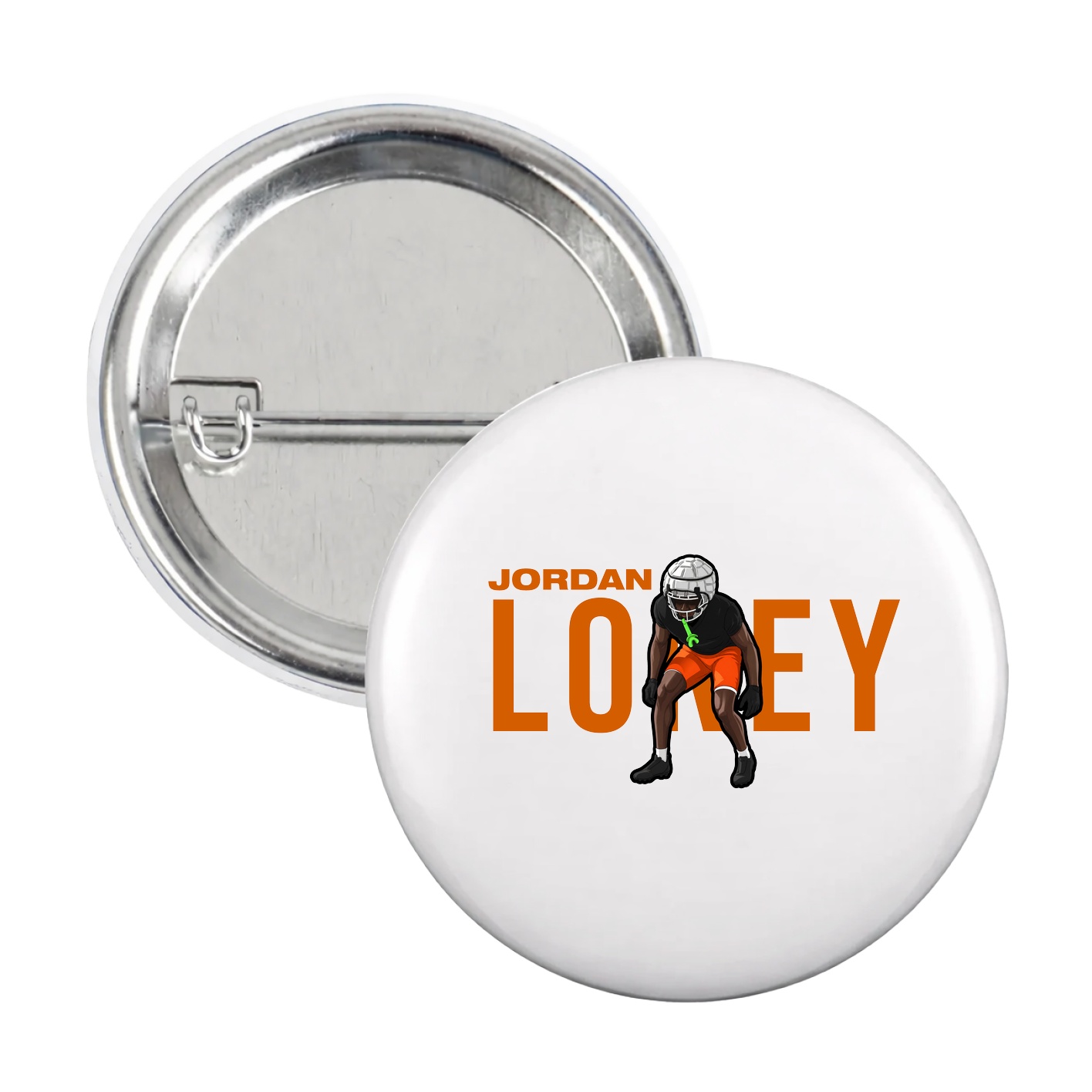 Game Day Button — Player Name in White