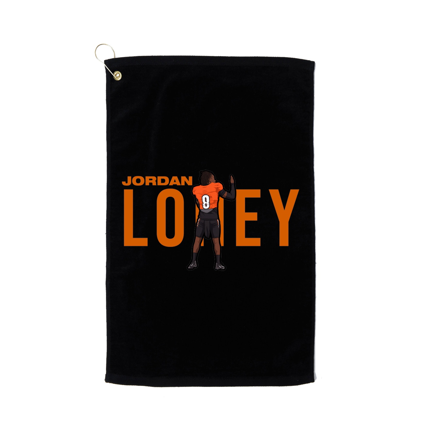 Golf Towel — Player Name in Black