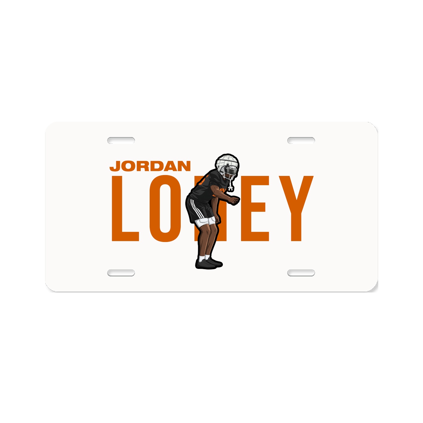 License Plate — Player Name in Classic
