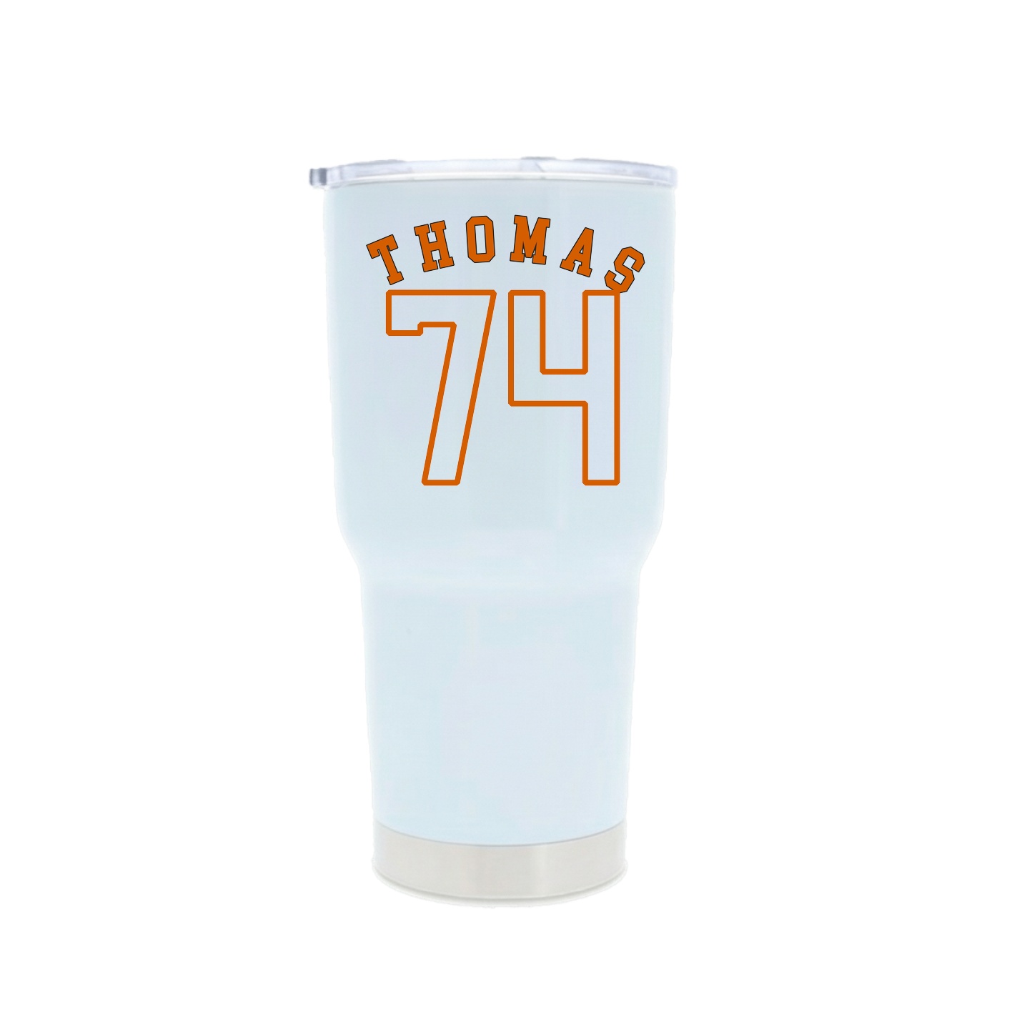 30oz Stainless Steel Tumbler — Shirsey Arch in White