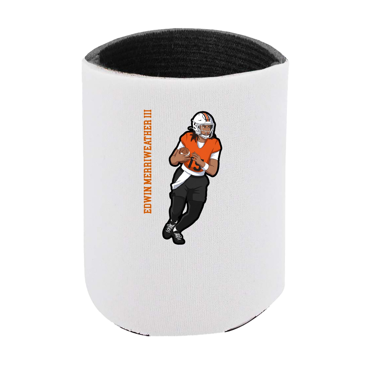 Can Holder — Name Vertical in White