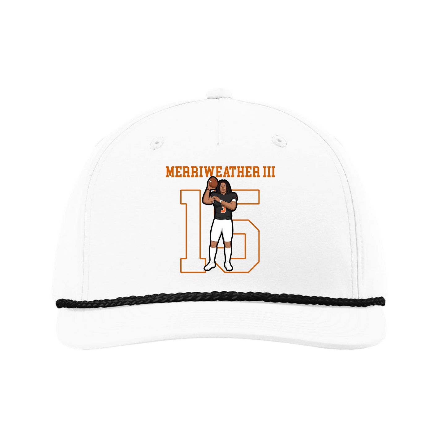 Five-Panel Classic Rope Cap — Shirsey in White
