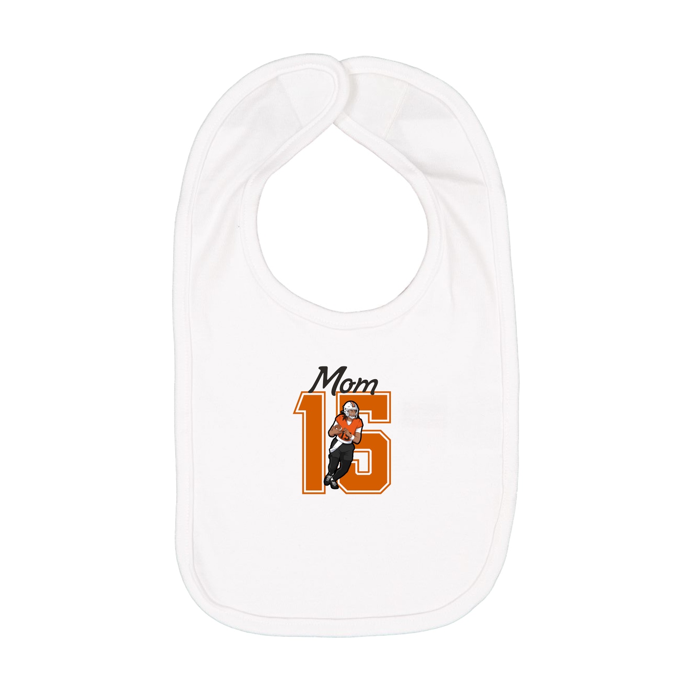 Infant Bib — Mothers Day Shirsey in White