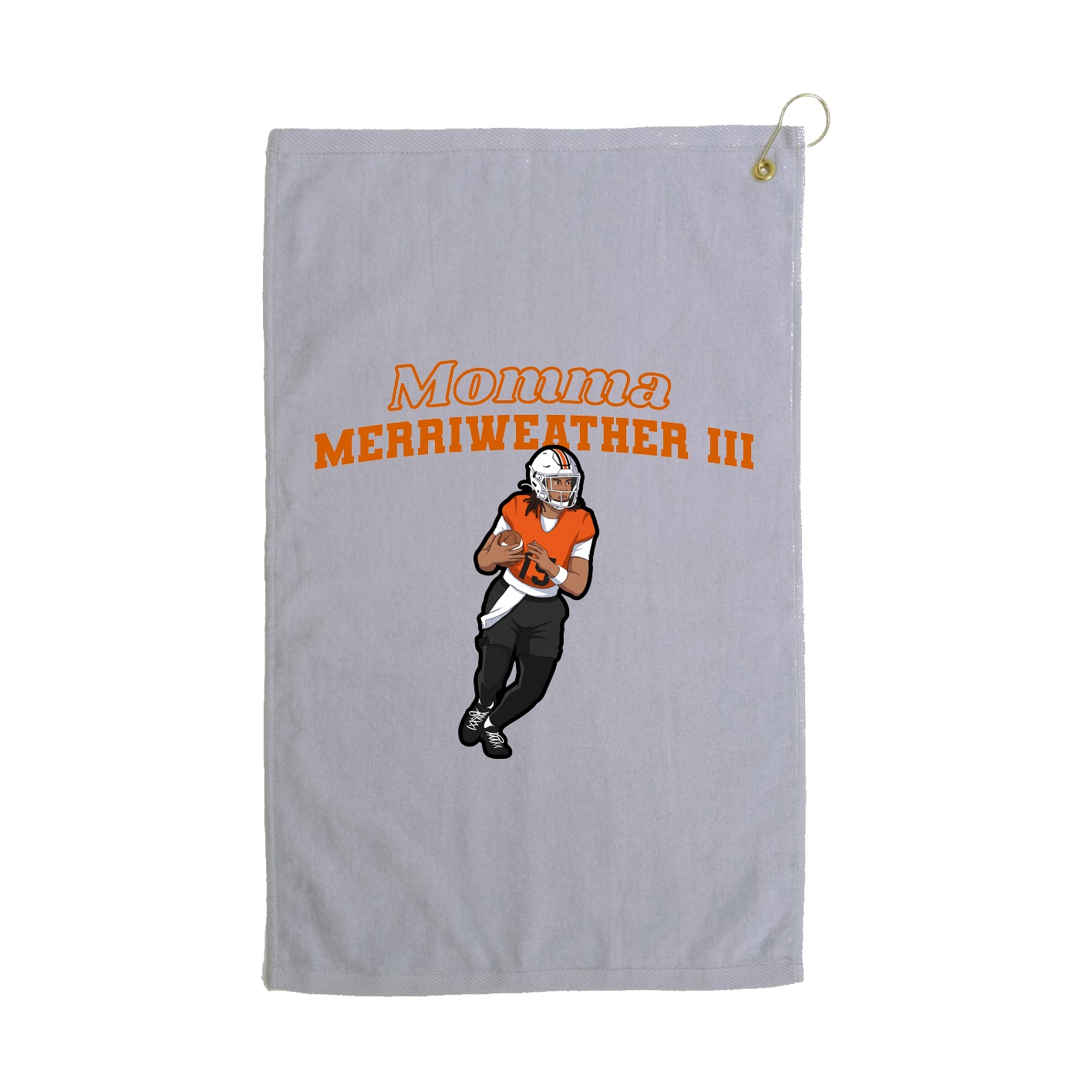 Golf Towel — Mothers Day Block in Grey
